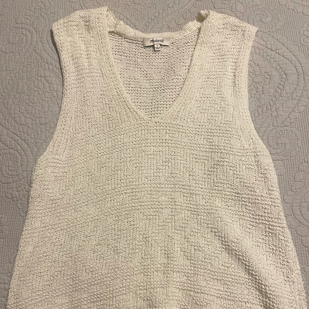 Never worn Madewell knit sweater tank